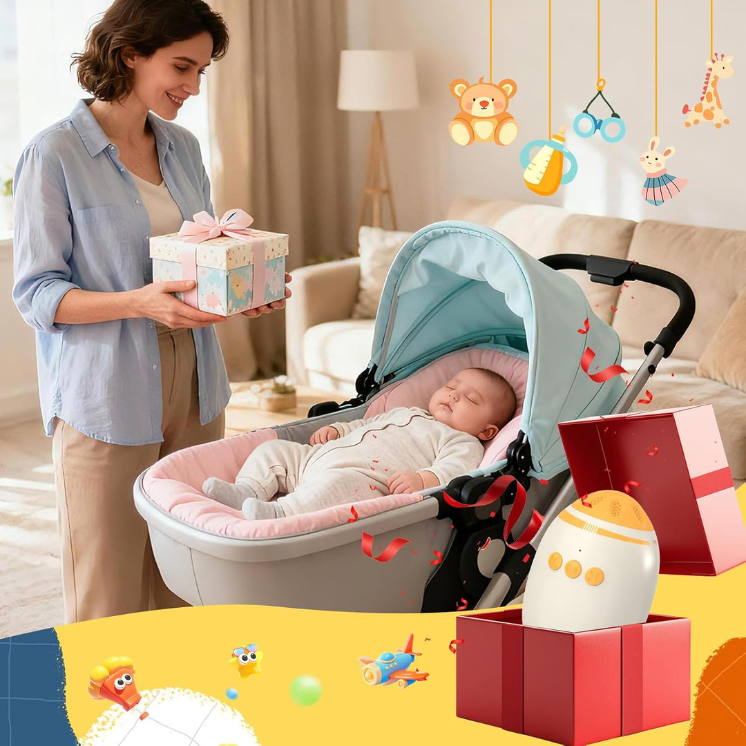 Kinderwagenschaukler, Einschlafhilfe Kinderwagen Schaukler, Ultraleise Schlafhilfe für Baby mit 30/6