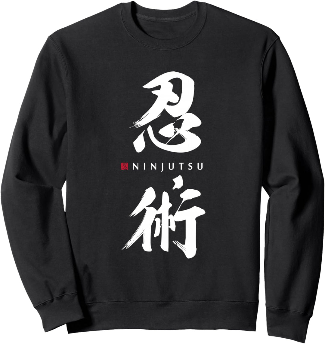 Ninjutsu Ninja Shinobi Minimalistische japanische Kampfkunst Sweatshirt