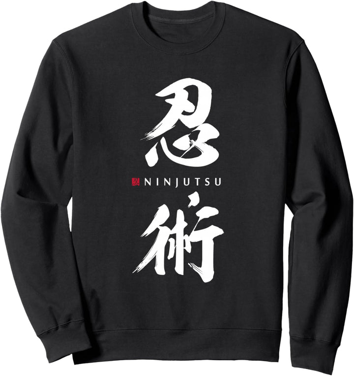 Ninjutsu Ninja Shinobi Minimalistische japanische Kampfkunst Sweatshirt