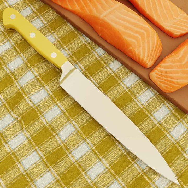 Giesser seit 1776 - Made in Germany - Filiermesser geschmiedet gelb Skyline Yellow, 18 cm, Filetierm