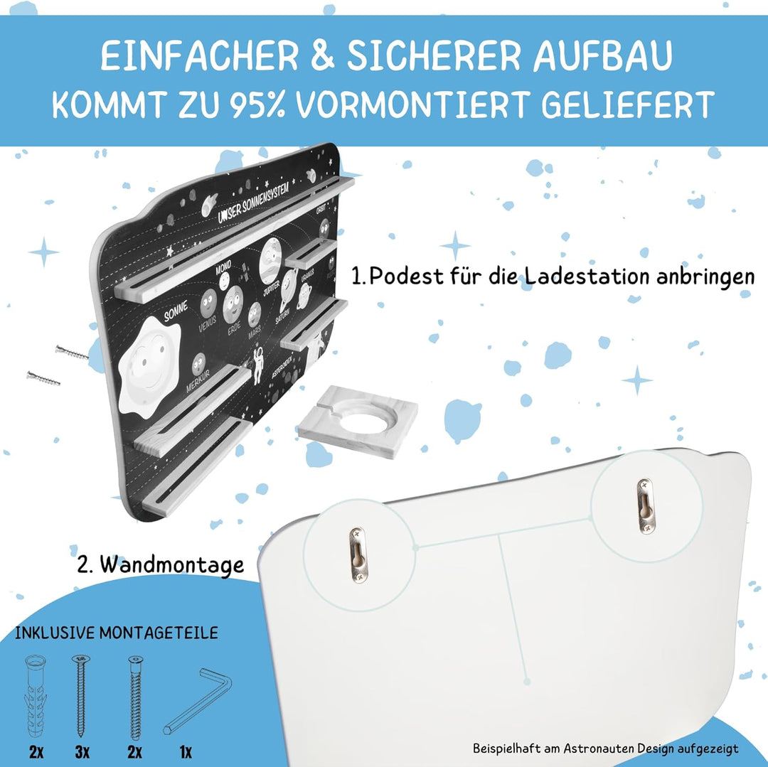 bunnyboo Toniebox Regal - Regal für Toniebox und Figuren - ausreichend Platz für bis zu 45 Tonies un