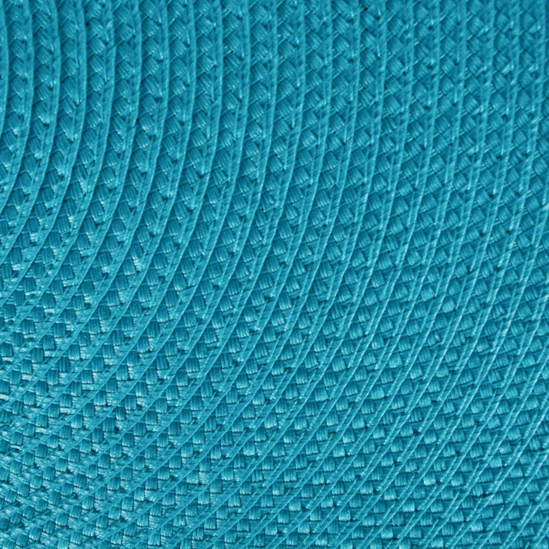 DII Klassische gewebte runde Tischsets, 38,1 cm Durchmesser, Baja Blue, 6 Stück, Baja Blue