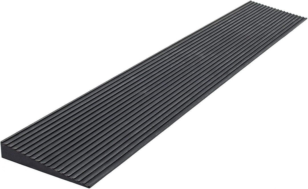 Türschwellenrampe 35x200x900mm für Rollstuhl & Rollator, Vollgummi, rutschfeste Oberfläche, kürzbar