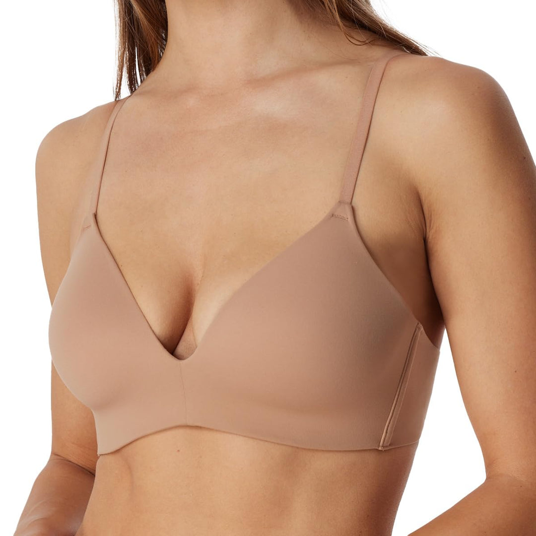 Schiesser Damen BH ohne Bügel gepadded - Invisible Soft 70A Maple_166568, 70A Maple_166568