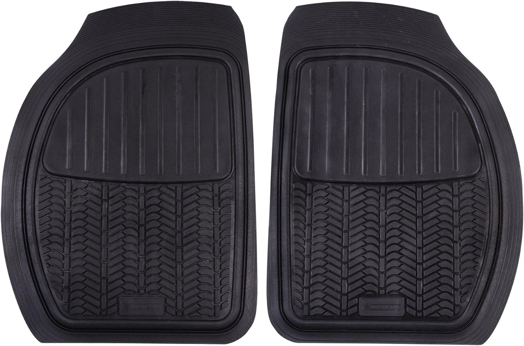 MICHELIN 009071 geriffelte Gummimatten für Vordersitze, 2 Stück