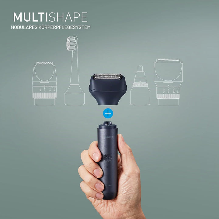 Panasonic MULTISHAPE modulares Körperpflege-System ER-CSF1, 3-Klingen-Scherkopf für Männer mit wiede
