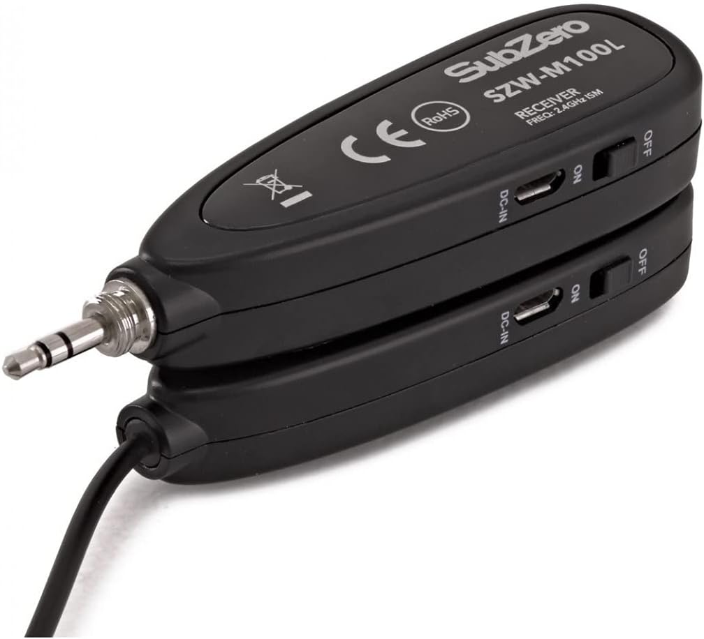 SUBZERO Mini-Digitales drahtloses Lavalier-Mikrofonsystem 2,4Ghz