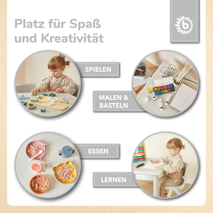 Kindertisch Eisgrau, Eisgrau