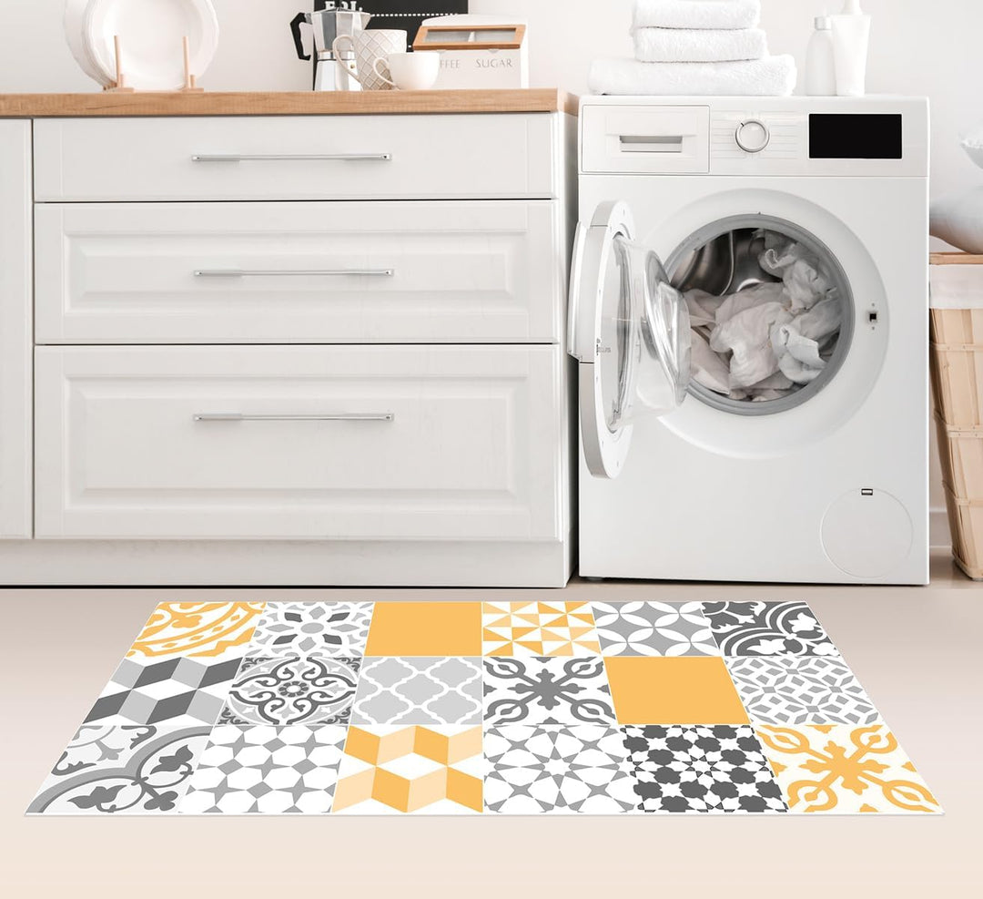 Viniliko Teppich, Vinyl, Gelb, 66 x 150 x 3 cm 66x150x3 cm Gelb, 66x150x3 cm Gelb