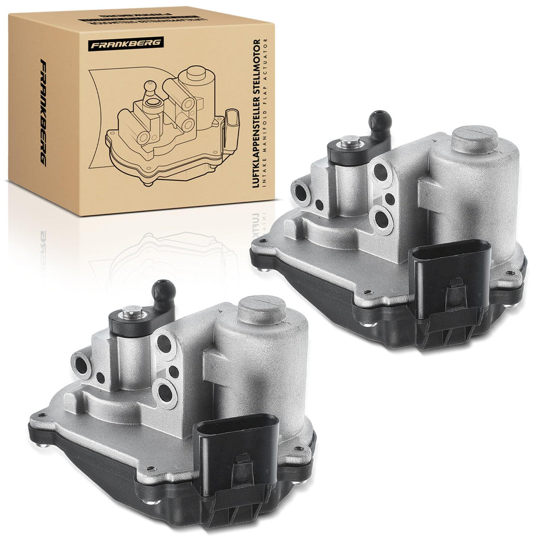 Frankberg 2x Luftklappensteller Stellmotor Drallklappen für A4 A5 A6 A8 Q5 Q7 Phaeton T-o-u-a-r-e-g
