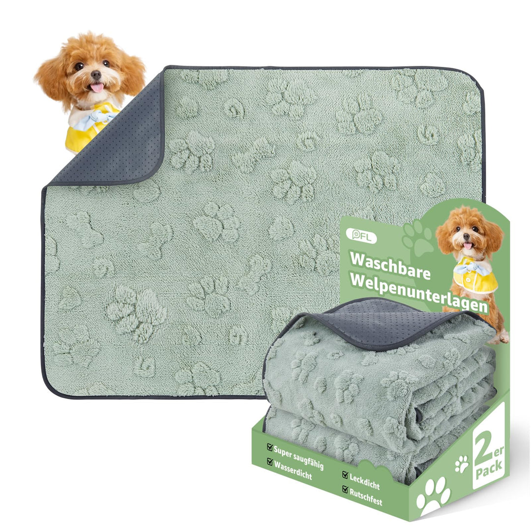 Welpenunterlagen Trainingspads für Hunde 92x80cm – Super saugfähige Puppy Pads, waschbare & rutschfe