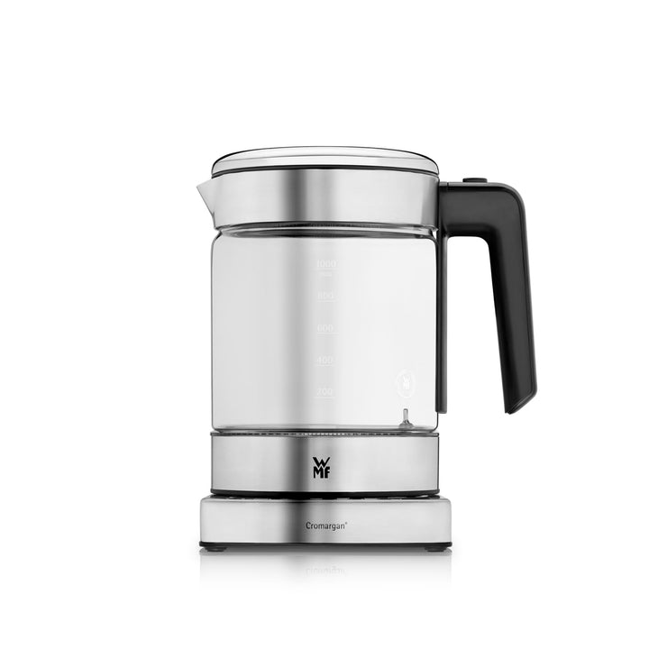 WMF Küchenminis 2 in 1 Vario Wasserkocher mit Temperatureinstellung, 1l, 1900 W, Teekocher Glas mit