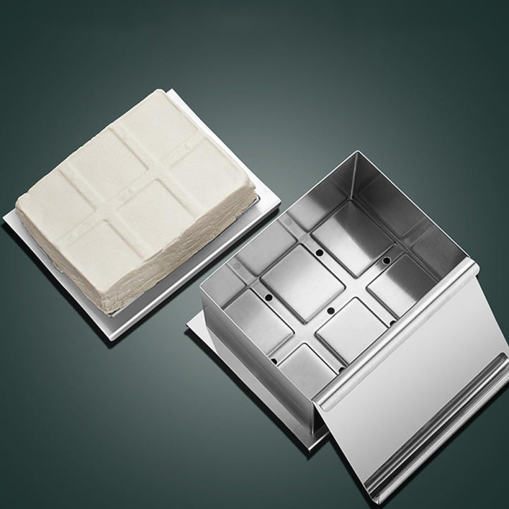 DOITOOL Tofuform aus Edelstahl 304 für Küche Praktische Tofupresse mit Einfachem Design zum Selberma