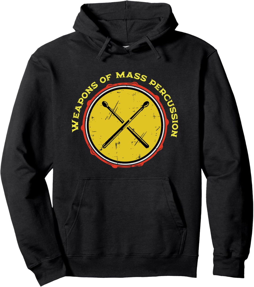 Retro Vintage Drum and Drums Design Drummer Drumming Band Pullover Hoodie