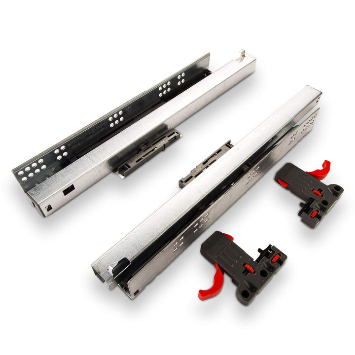 SOTECH 1 Paar Smart Slide Vollauszüge UV4-40-K2D-L550-PS für Holzschublade 550 mm Unterflurführung m