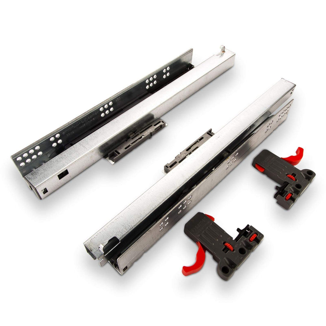 SOTECH 1 Paar Smart Slide Vollauszüge UV4-40-K2D-L350-PS für Holzschublade 350 mm Unterflurführung m
