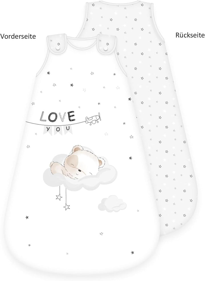 Herding Baby Best Baby-Schlafsack Sleeping Little Bear, Bär-Motiv, 90 x 45 cm, Seitlich umlaufender