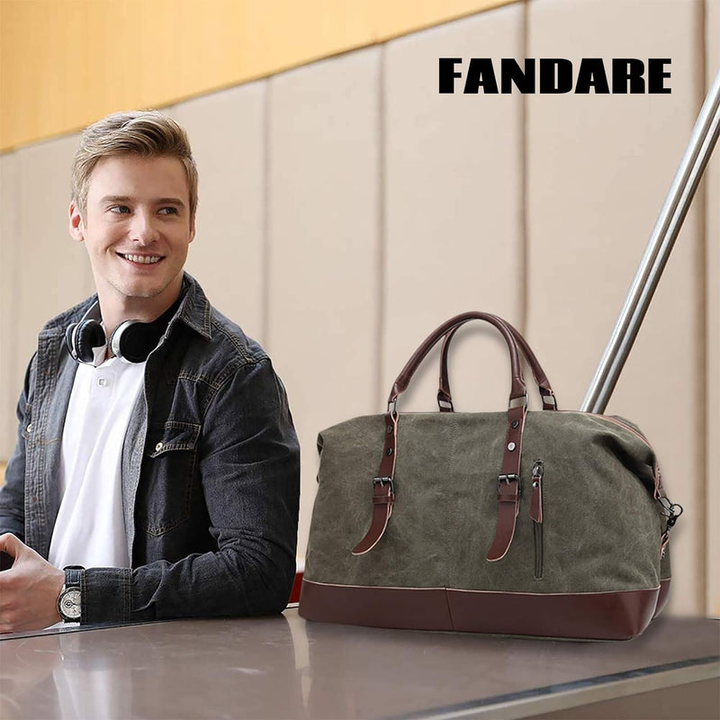 FANDARE Sporttasche Reisetasche Handgepäck Weekender für Damen Herren Multifunktion Umhängetasche Ca