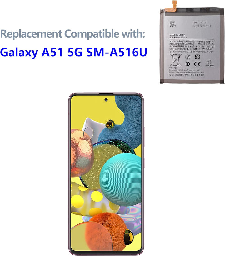Swark EB-BA516ABY Akku Kompatibel mit Samsung Galaxy A51 5G (not for 4G) SM-A516B/DS with Tools