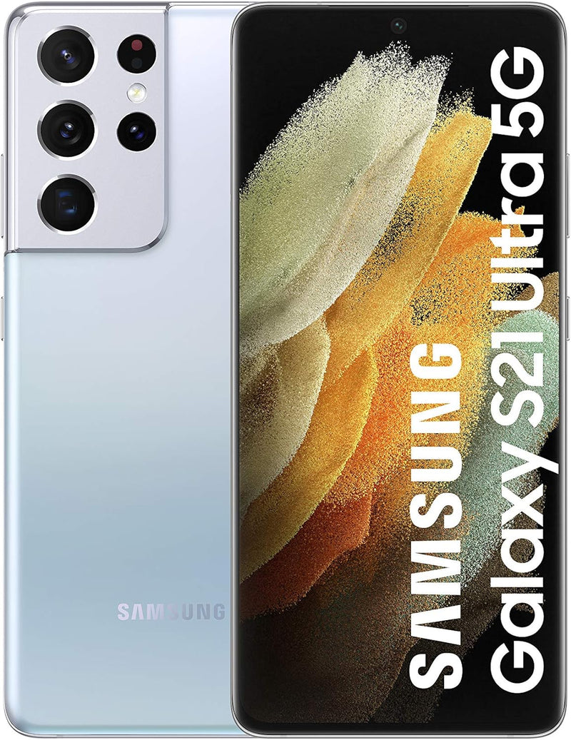Samsung GALAXY S21 Ultra 5G Smartphone 512GB phantom silver Android 11.0 G998B 512GB Silver, 512GB S
