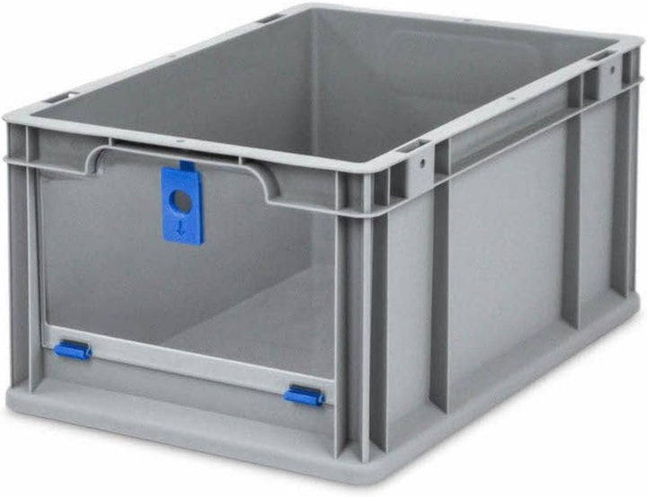 SparSet 5x Eurobox NextGen Insight Cover | HxBxT 22x30x40 | 20 Liter | Hoch/Blau | Eurobehälter, Tra