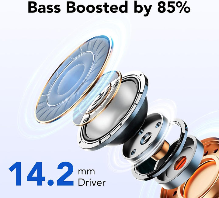 Bluetooth Kopfhörer, In Ear Kopfhörer Kabellos Bluetooth 5.3 mit 50H Tiefer Bass, 2024 Neue Kabellos