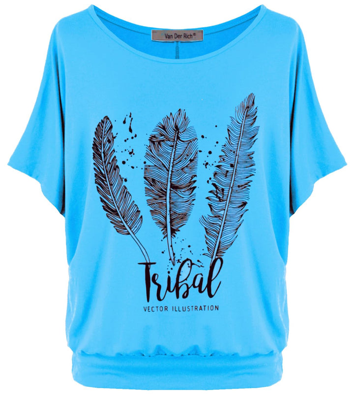 Van Der Rich ® - Oversize T-Shirt mit Fledermausärme - Damen 