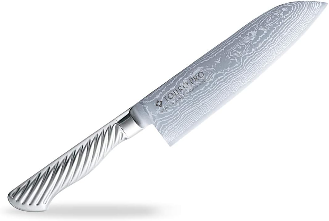 Tojiro-PRO Damascus stainless steel Santoku Chef Knife 170mm F-1036 (japan import)