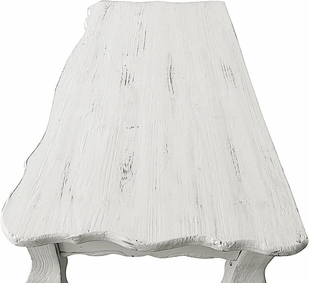 Loberon® Konsole Barbey, Tannenholz, H/B/T ca. 76/69,5/35,5 cm, antikweiss, antikweiss