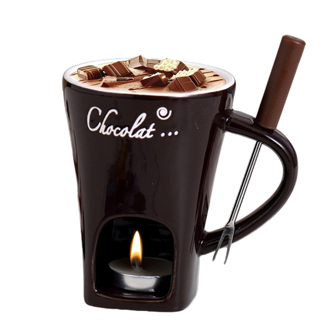 Generisch Schokoladen-Fondue-Becher | Schokoladenfondue-Set Kaffeetasse | Käse-Hot-Pot-Keramik-Schme