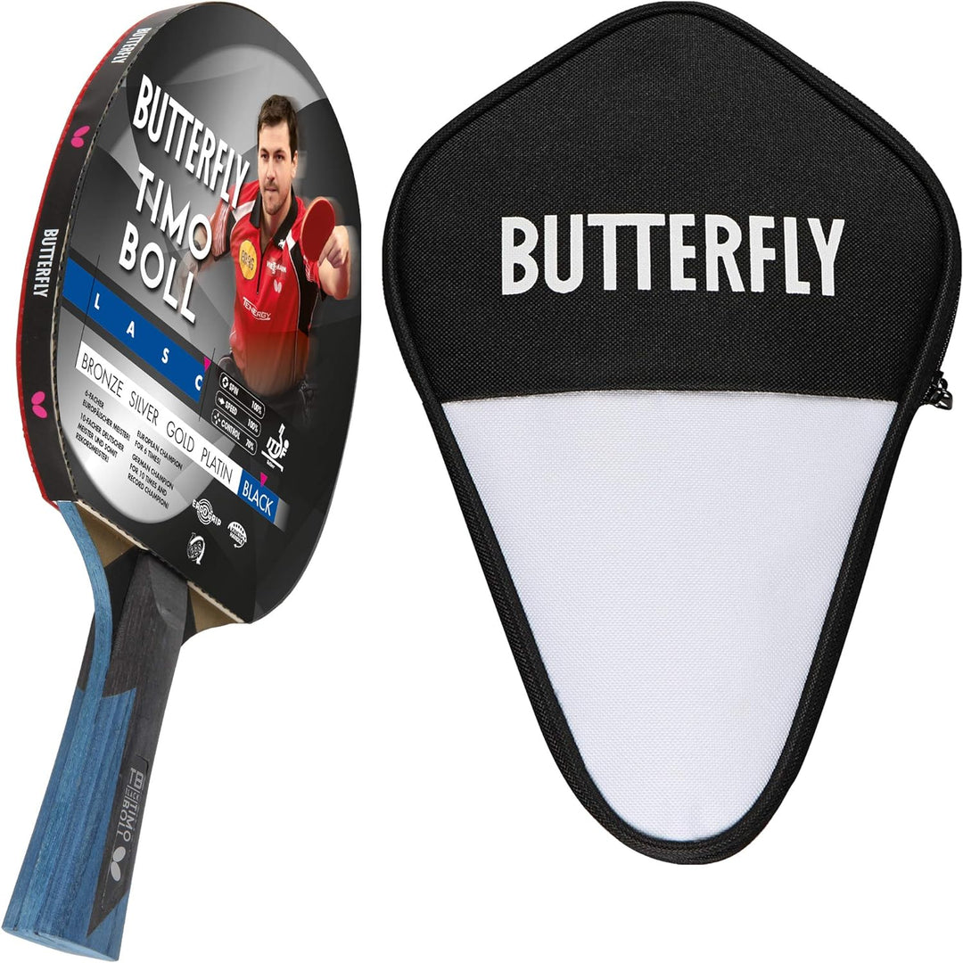 Butterfly® Timo Boll Black Tischtennisschläger | Tischtennis Racket Bat TT Profi Wettkampfschläger f