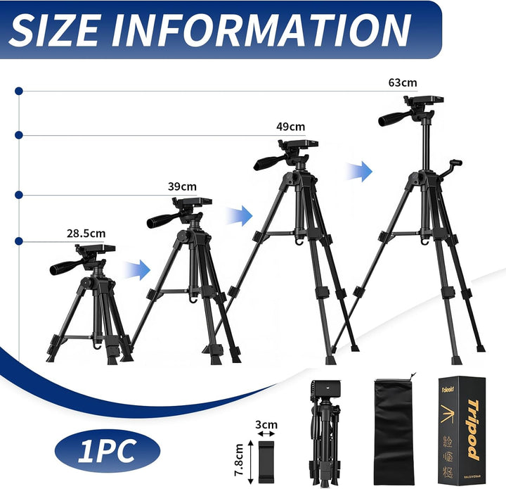 Tripod Camera Kamera Stativ, Stativ Kamera Kamerastativ, Verstellbares Mini stativ für DSLR & Handy