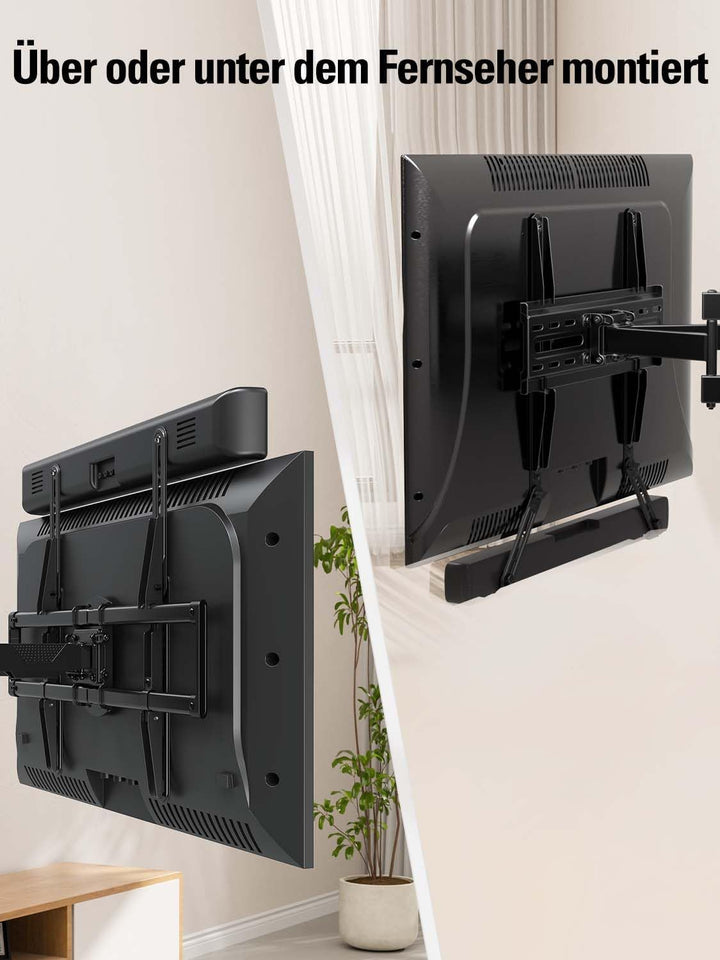 Mounting Dream Soundbar Halterung Universal Soundbar-TV-Halterung für die Montage über/unter TV, für