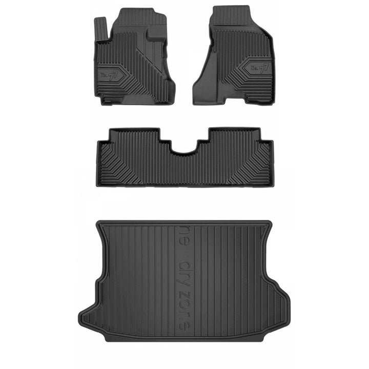 Satz Fussmatten und Gummimatte für Hyundai Tucson I 2004-2009