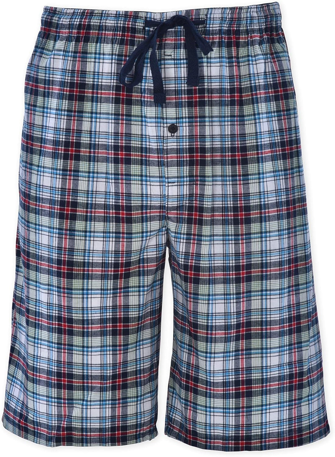 Hanes Herren Gewebte Shorts Leger S Roter Marineblau kariert, S Roter Marineblau Kariert