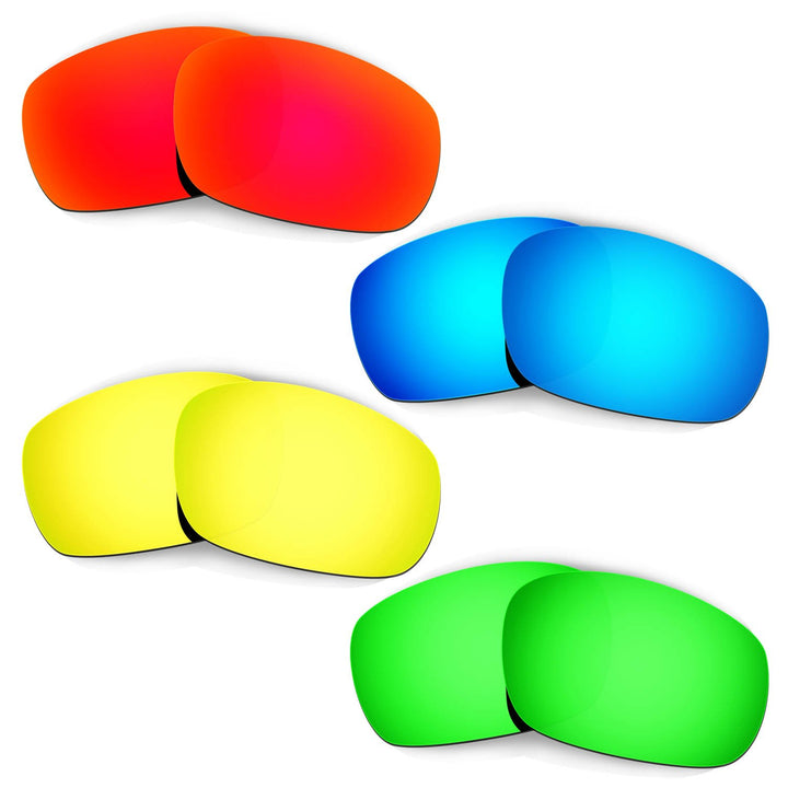 HKUCO Mens Replacement Lenses For Oakley Racing Jacket - 4 pair