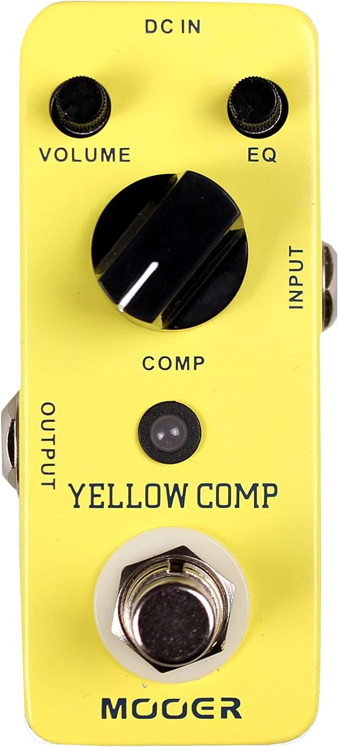 Mooer MCS2 Yellow Compression Effects Pedal Single, Single