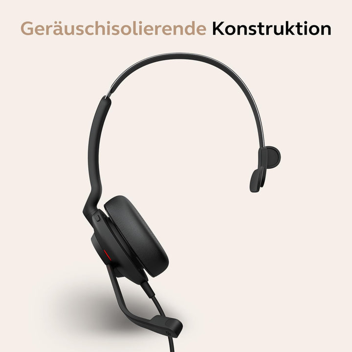 Jabra Evolve2 30 SE Telefon On Ear Headset kabelgebunden Mono Schwarz Mikrofon-Rauschunterdrückung,
