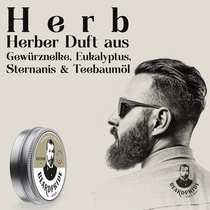 BEARDPRIDE Bartbalsam Männer - Das Original Bart Balsam aus dem Barbershop - Unser Beard Balm basier
