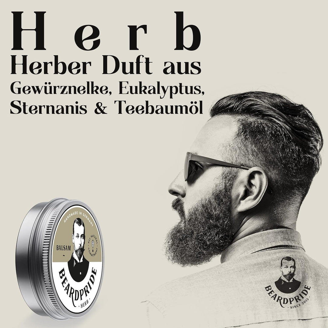 BEARDPRIDE Bartbalsam Männer - Das Original Bart Balsam aus dem Barbershop - Unser Beard Balm basier