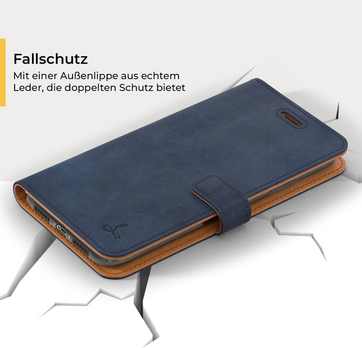 Snakehive iPhone 11 Hülle Leder | Stylische Handyhülle mit Kartenhalter & Standfuss | Handyhülle Sch