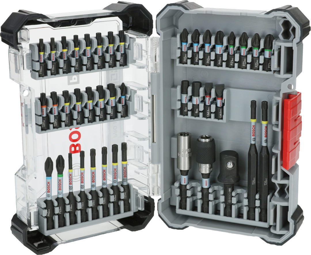 Bosch 41x PRO Impact Set, 41-tlg. (200 x 107 mm, Professional Zubehör Schraubendreher, Schraubendreh