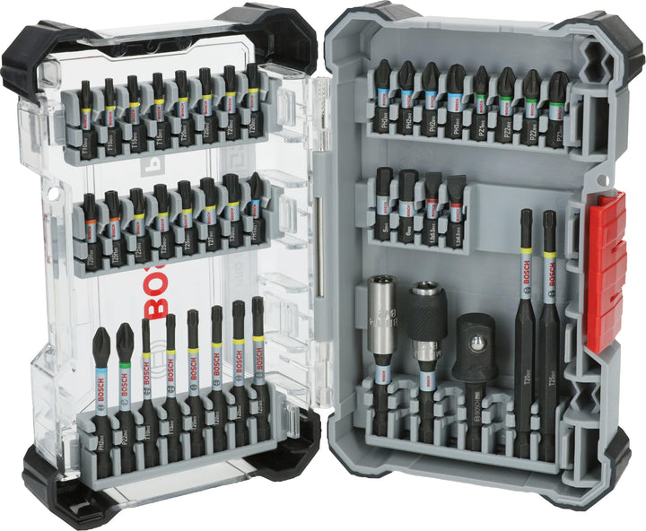Bosch 41x PRO Impact Set, 41-tlg. (200 x 107 mm, Professional Zubehör Schraubendreher, Schraubendreh