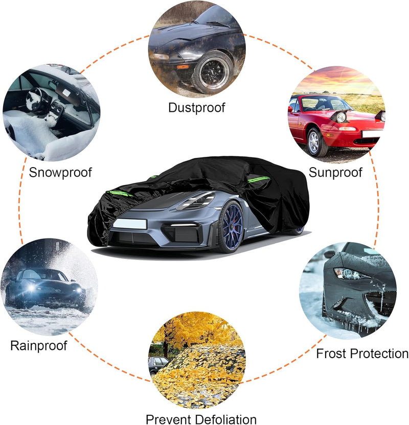 wasserdichte Autoabdeckung Ersatz für 1997–2023 Porsche 718 Boxster/Cayman, 6 Schichten Auto Abdeckp