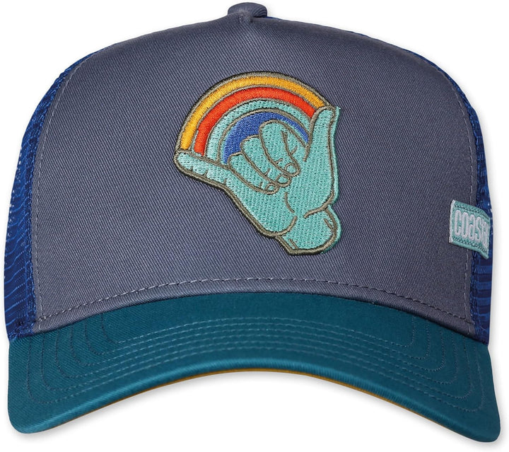 Coastal - LGBTQ Shakka (Grey/Petrol) - Trucker Cap Meshcap Kappe Mütze Cappy Caps