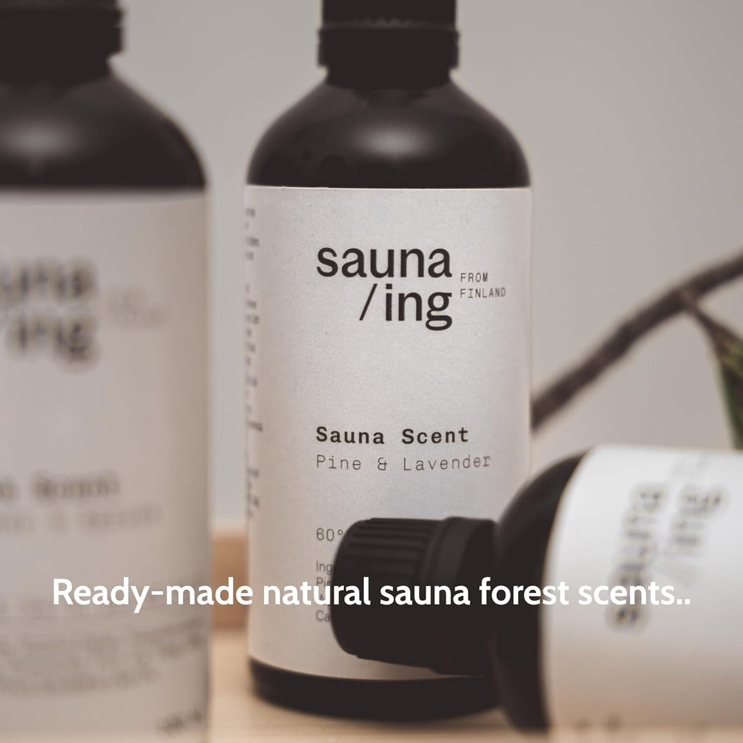 Saunaaufguss Kiefer & Lavendel 100 ml – BIO & Vegan Sauna Aufgussmittel – Natürlicher Sauna Duft mit