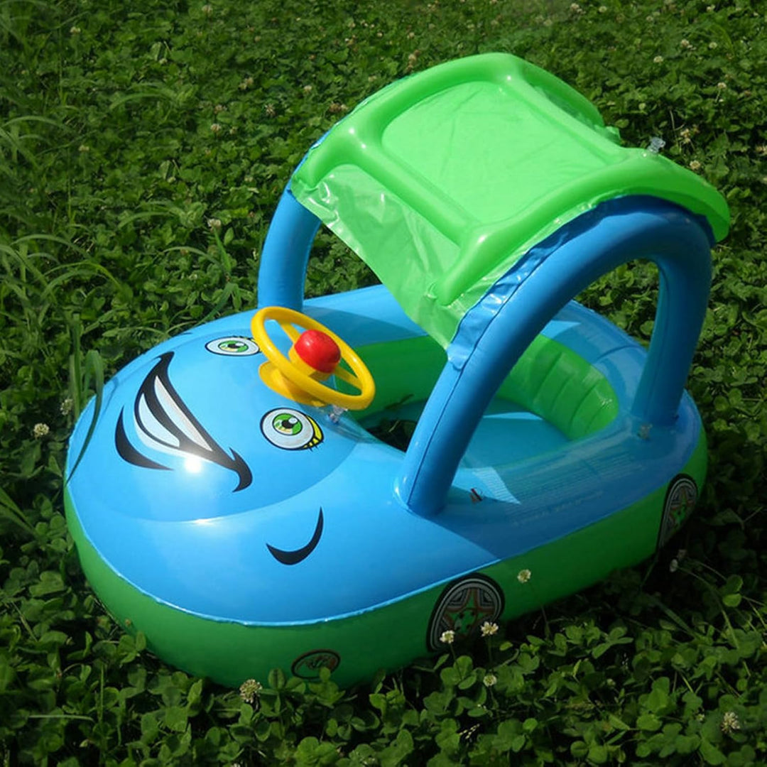 Schwimmring Baby Mit Sonnendach, Float Schwimmreifen Baby, Pool Sicherheitssitz, Aufblasbares Spielz