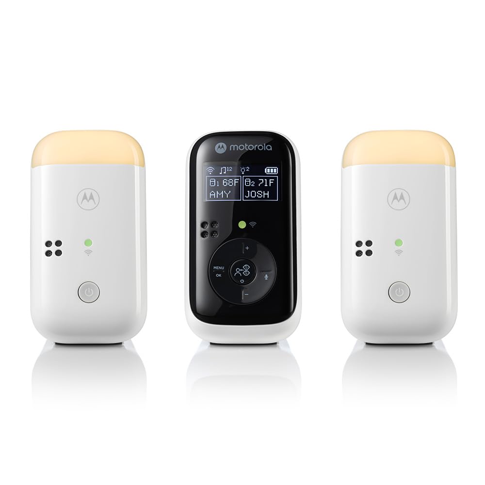 Motorola Nursery PIP15-2 Audio-Babyphone mit HD-Sound, 2 Monitore – Temperaturüberwachung, Zwei-Wege