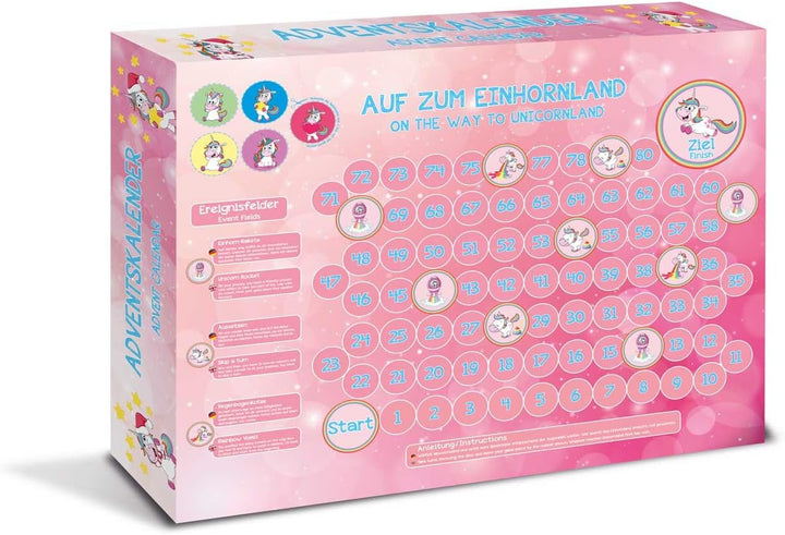 CRAZE UNICORN - Einhorn Adventskalender Kinder, Spielzeug Adventskalender Mädchen mit Einhorn Spielz