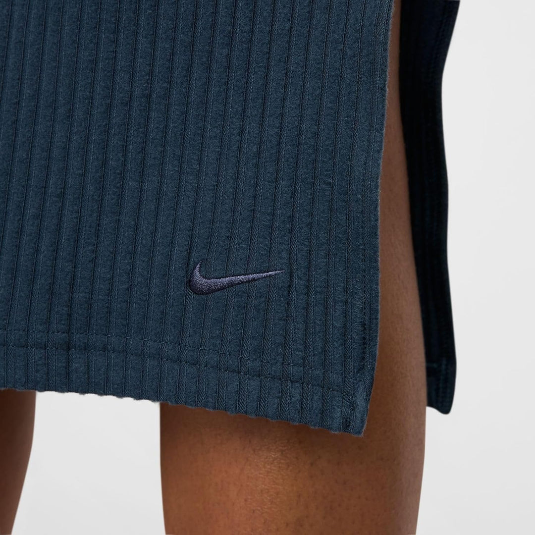 Nike Damen W NSW Nk Chll KNT Rib Md Skirt Rock XXL Armory Navy/Armory Navy, XXL Armory Navy/Armory N